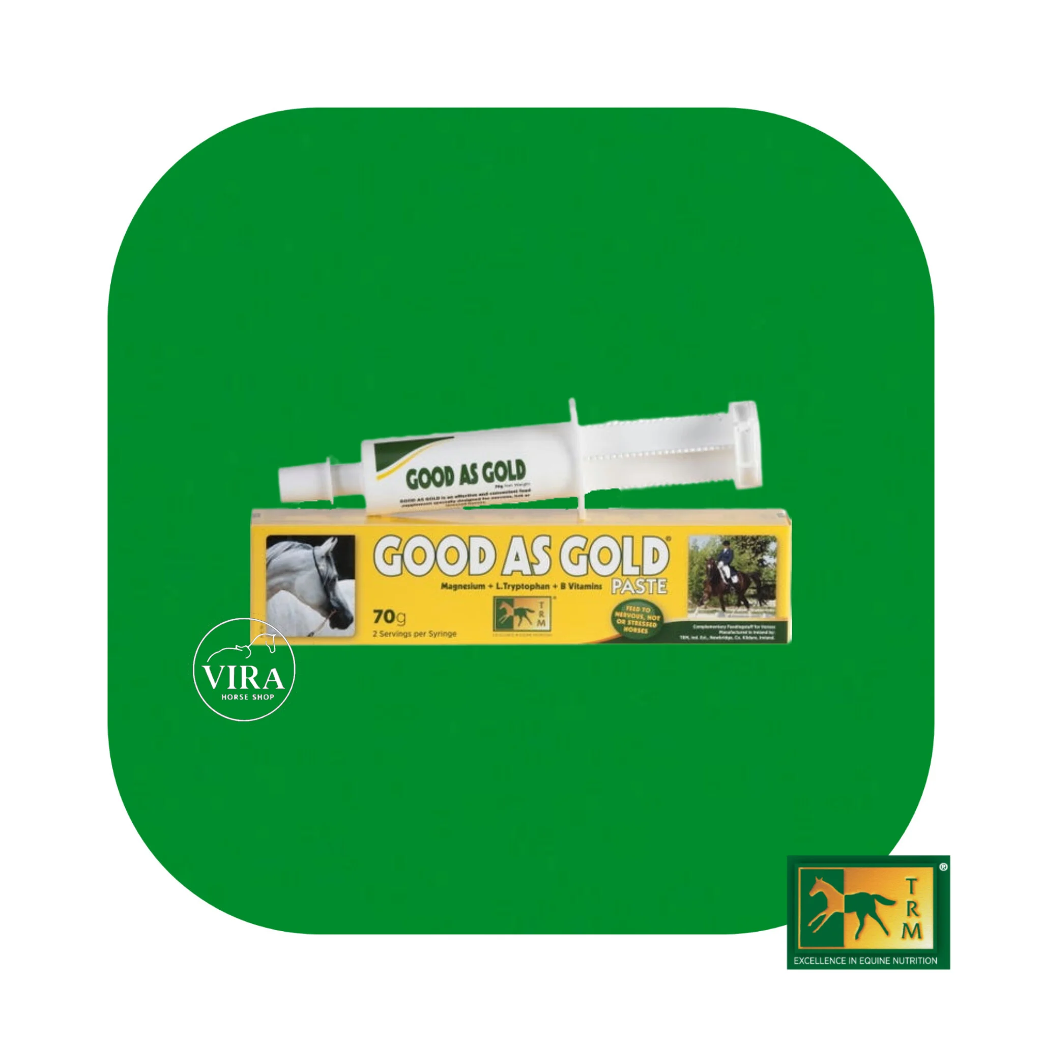 InShot_20260604_102520041 Good as gold paste70gr خمیر آرامشبخش اسب - تصویر 1